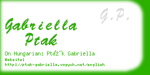 gabriella ptak business card